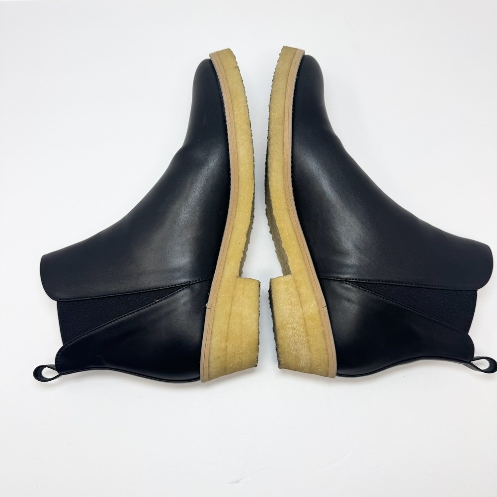 Sydney Brown Crepe Ankle Boot Black EU Size 39 / US Size 9 - Picture 8 of 13